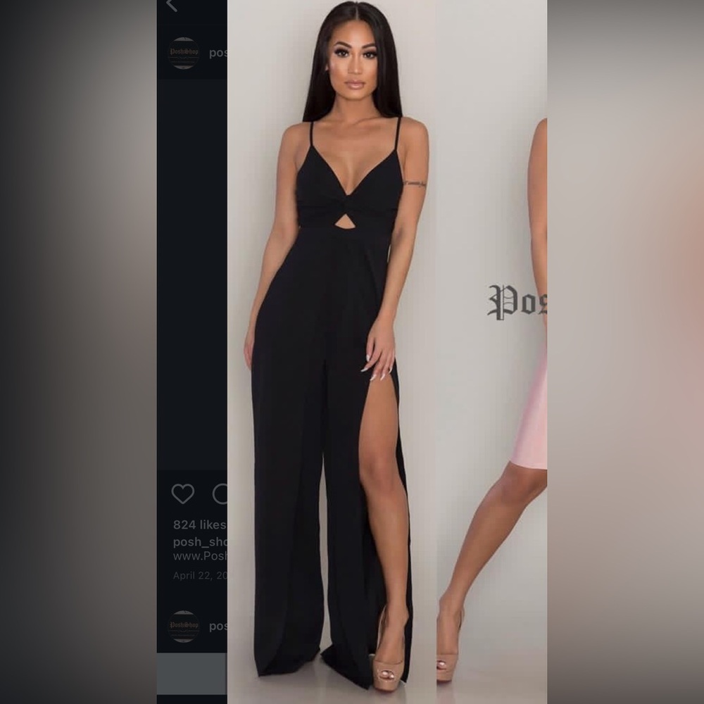 Posh shop LA black jumpsuit